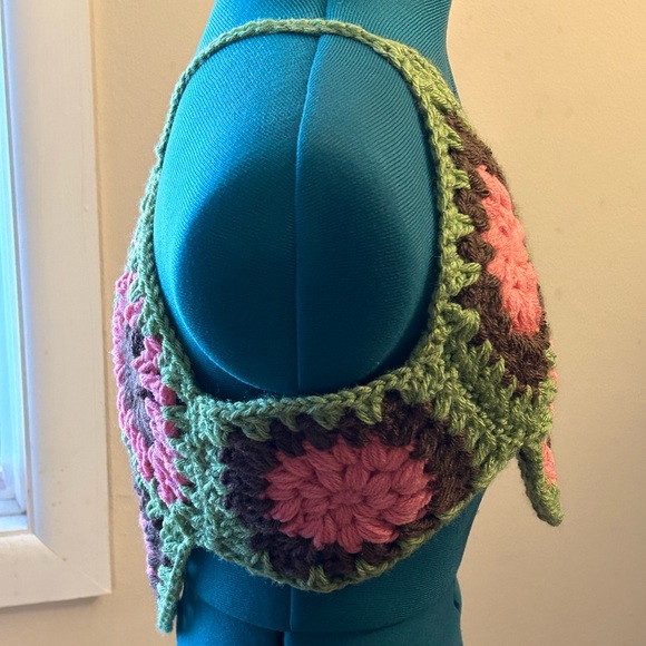 Handmade Crochet Floral Top - Picture 3 of 3